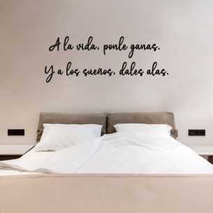 Frase en madera para...