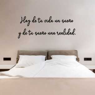 Frase en madera para...