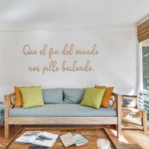 Frase en madera para...