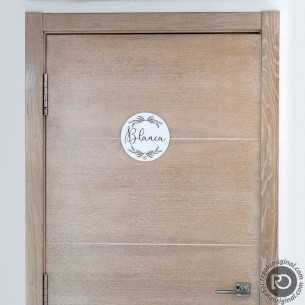 NOMBRE en MADERA para Puerta