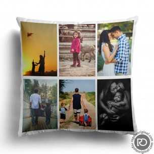Cojín con mosaico de fotos...
