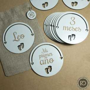 Cumple mes bebe grabado en...