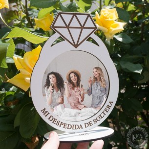 Anillo pedida portafotos...