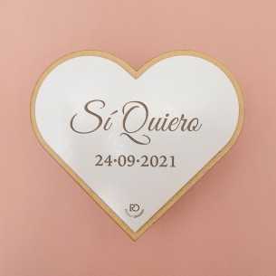 Porta arras madera corazón... 2