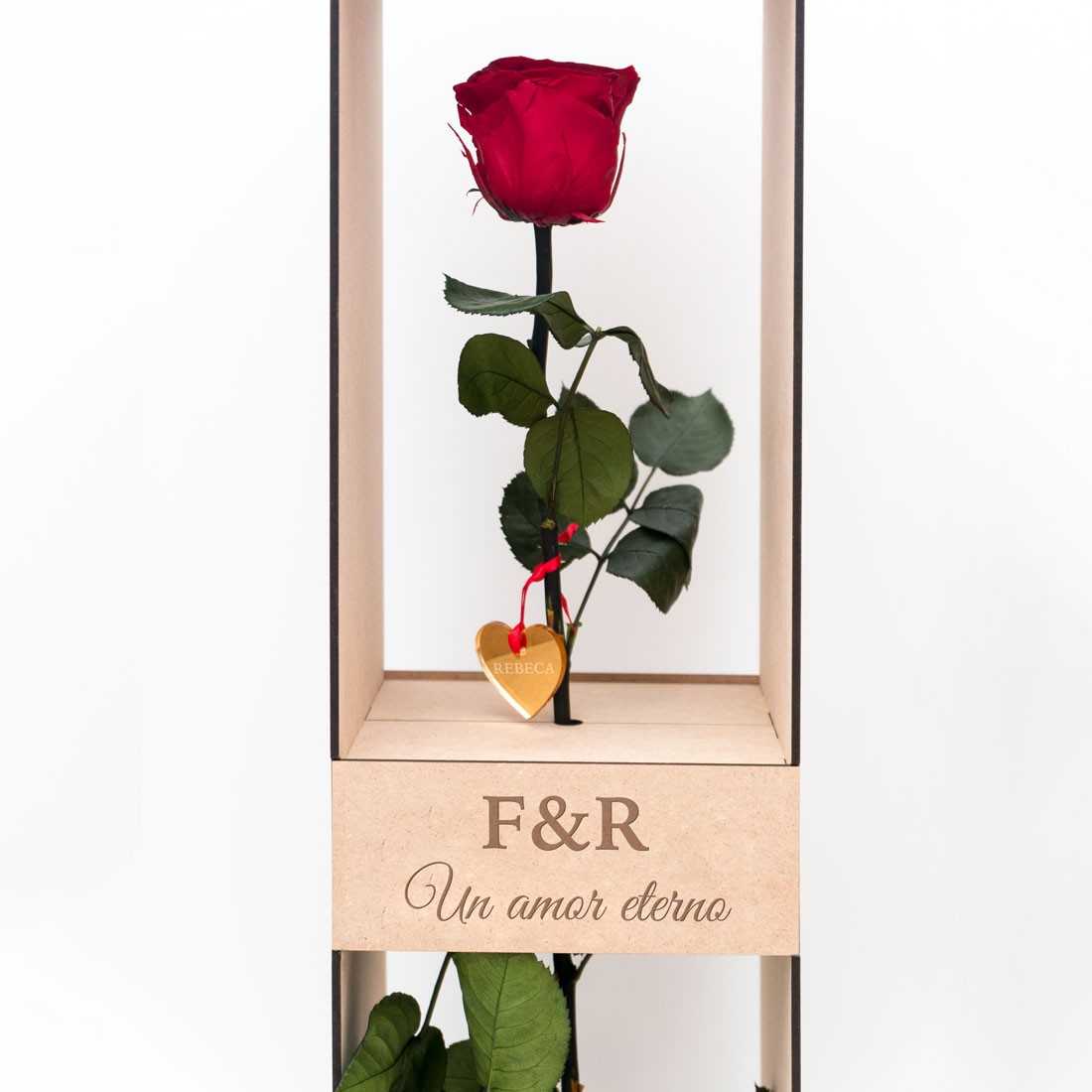 Rosa eterna personalizada | Rosa eterna precio | Regala Original